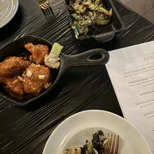 Brussels spouts and cauliflower poppers