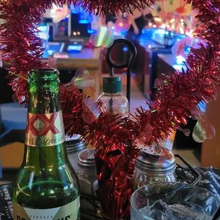 DRINKS with Valentines decor