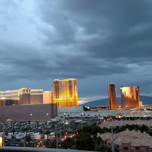 Despite cleanliness issues, the weigh of the strip from the 10th floor suite was lovely.