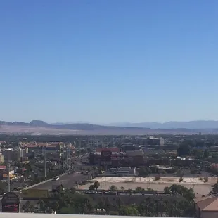 On the terrace looking out towards the airport