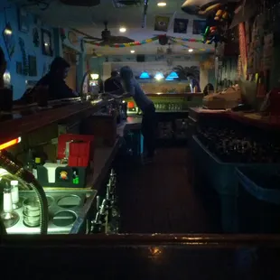 a man sitting at the bar