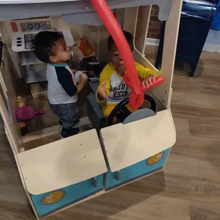 Driving the postal van