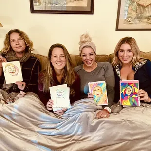 Blind Contour Portraits at the Create + Connect Cabin Retreat!