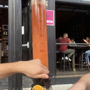 Grapefruit mimosa tower