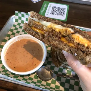 Grilled Cheese and Tomato Soup