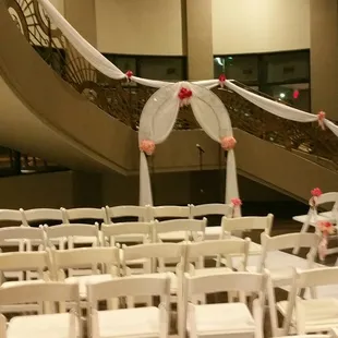 The wedding setup
