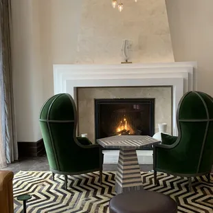 The lobby fireplace.  Great place to relax when it's cold outside.
