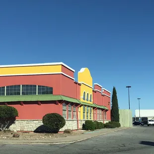 Restaurant located in front of Walmart, recently painted so it doesn&apos;t have a name posted outside except a small street sign.