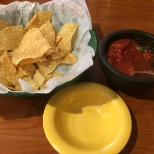 Starter chips and salsa