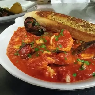 Our delicious cioppino.
