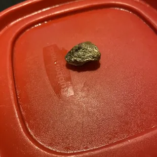 The rock my son bit into in his food