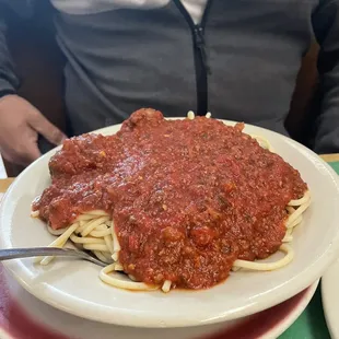 Spaghetti Or Ziti With Meat Sauce