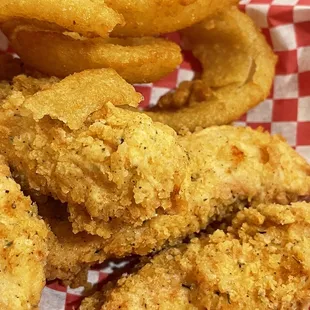 Housemade Chicken tenders are great