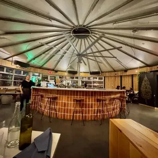 Enter front door ~ Inside restaurant