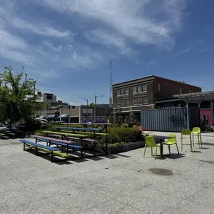 Seating in the sun
