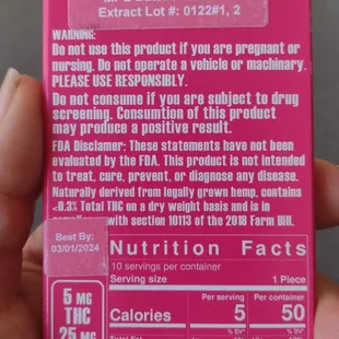 Edibles from plug! Says that it contains less that 0.3% doesn't do shit rather do something else anything but this garbage!
