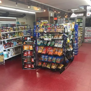 All the grocery items you need. Little bit of everything.