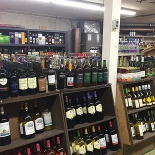 a wide selection of wine