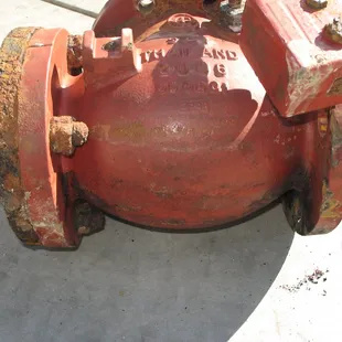 A little six inch valve to be replaced.