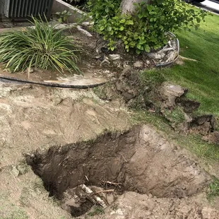 How deep he had to dig