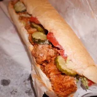 Crystal&apos;d Shrimp Po&apos;Boy @tiffhuangry