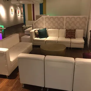 Seating area.