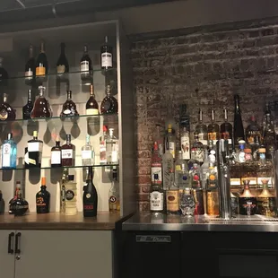 Basement bar.