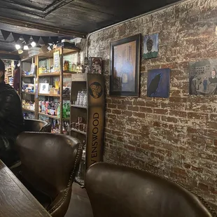 The bar in back. Hung out with Cody. Fun!