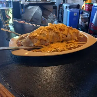 Smothered Breakfast Burrito