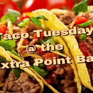 taco tuesday at the extra point bar