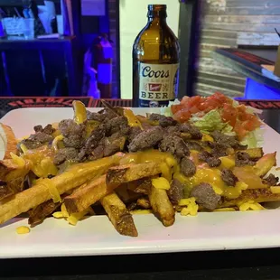 Carne asada fries, banquet