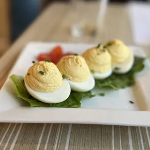 $2 Nanny&apos;s Deviled Eggs for happy hour -great!