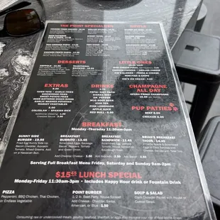 THE POINT, Dana Point, California!  Menu Specials, Breakfast &amp; Lunch Specials (4/21/2024)