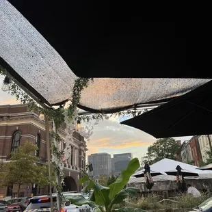 outside