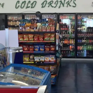 Cold Drinks &amp; Snacks