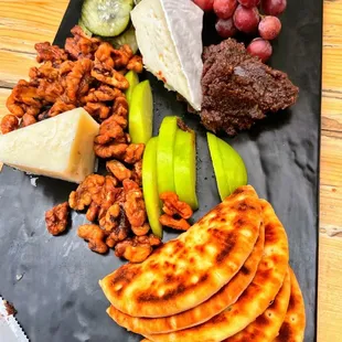 a platter of food