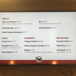 This is their Saturday bird feeder menu. Nice simple. Cheap and affordable.