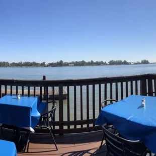 The outside deck