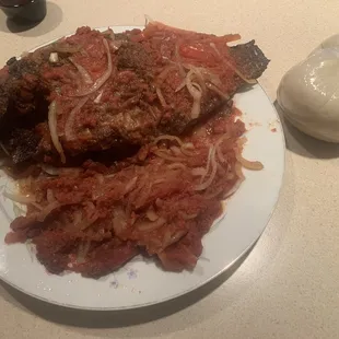 Banku - Grilled Tilapia