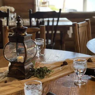 a table setting with place settings