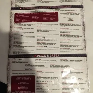This is only one side of the menu!!!