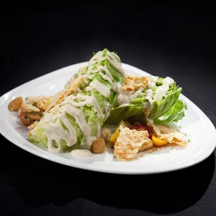 a salad on a white plate