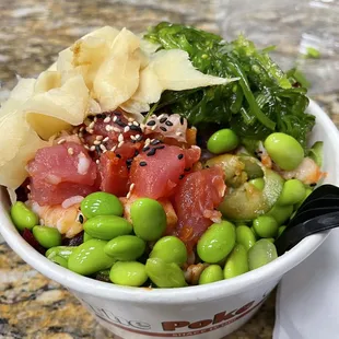 Medium Poke Bowl - packed with ingredients and flavor