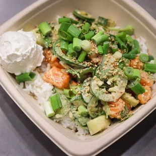 poké bowl (everything gluten free on this one)