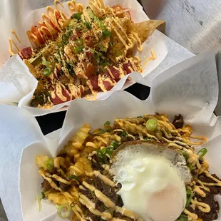 a variety of food items