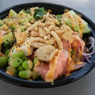 My customized bowl!!  Yummy!