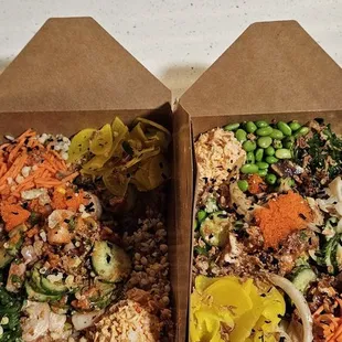 Poke bowls