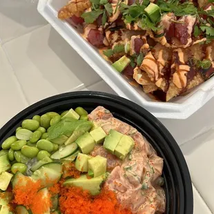 Poke nachos LV poke bowl