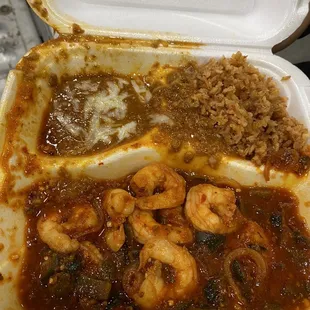 Shrimp with chiles