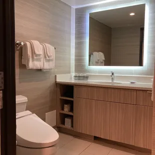 View of the room&apos;s bathroom